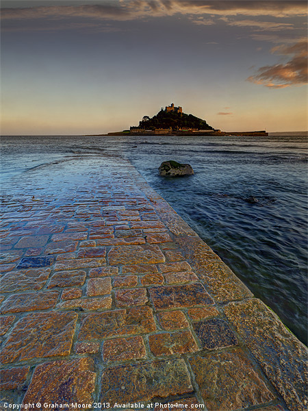 St Michaels Mount Picture Board by Graham Moore