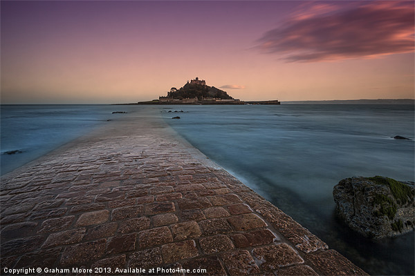 St Michaels Mount Picture Board by Graham Moore