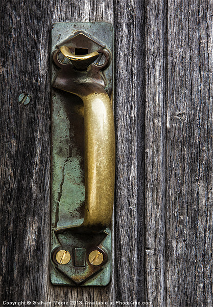 Rustic door handle Picture Board by Graham Moore