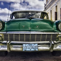 Buy canvas prints of Old green Chevy by Graham Moore