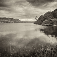 Buy canvas prints of Boathouse, ullswater by Graham Moore