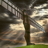 Buy canvas prints of Angel of the north by Graham Moore