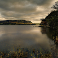 Buy canvas prints of Ullswater boathouse by Graham Moore