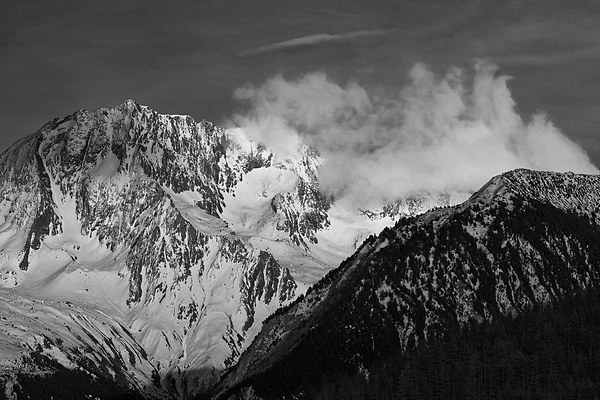 Mountains above Courchevel Picture Board by Graham Moore