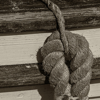 Buy canvas prints of Rope on boat by Graham Moore