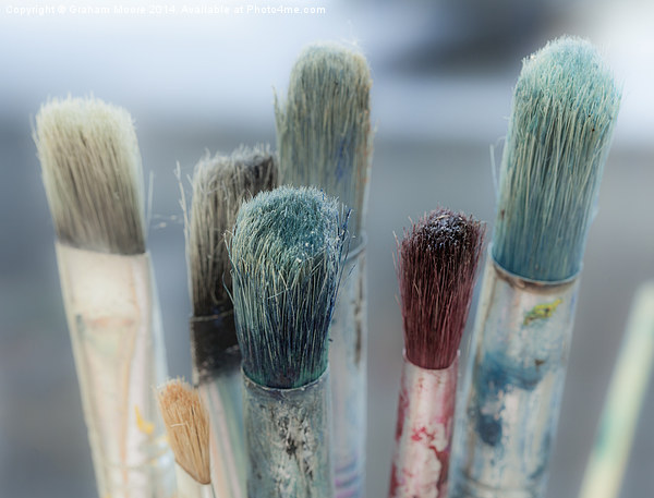 Artists paint brushes Picture Board by Graham Moore