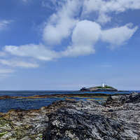 Buy canvas prints of Godrevy Head lighthouse by Graham Moore