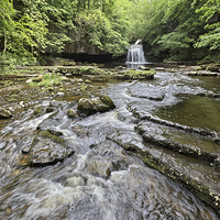 Buy canvas prints of West Burton Falls by Graham Moore