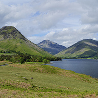 Buy canvas prints of Wastwater panorama by Graham Moore