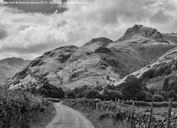 Langdale Pikes from Green Lane Picture Board by Graham Moore