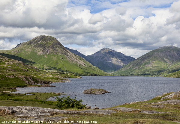Wastwater and Great Gable Picture Board by Graham Moore