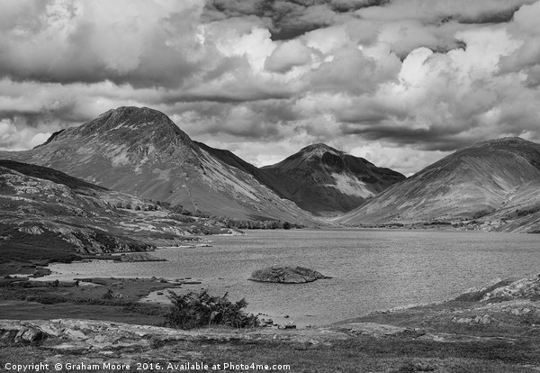 Wastwater and Great Gable Picture Board by Graham Moore
