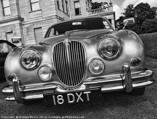Classic Jaguar car Picture Board by Graham Moore