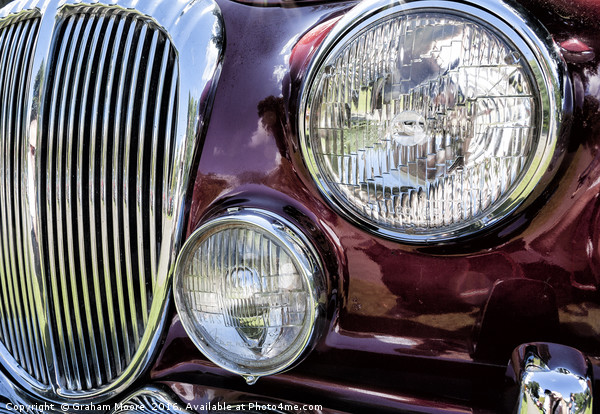 Classic Jaguar car Picture Board by Graham Moore