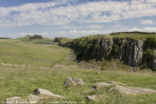 Looking east from Steel Rigg Picture Board by Graham Moore