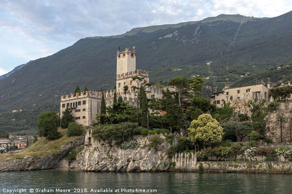 Castello Scaligero at Malcesine Picture Board by Graham Moore