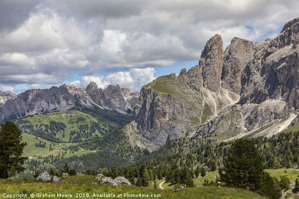 Dolomites near Trento Picture Board by Graham Moore