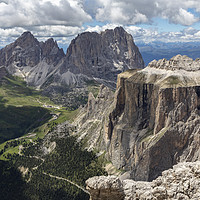 Buy canvas prints of Sella Towers by Graham Moore
