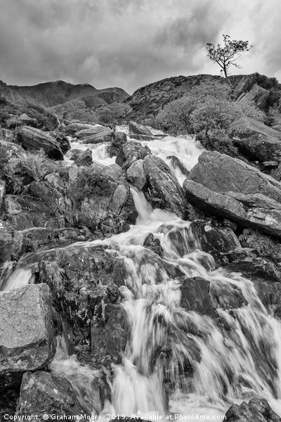Ogwen Upper Falls  Picture Board by Graham Moore