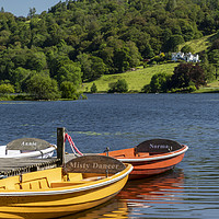Buy canvas prints of Grasmere pleasure boats by Graham Moore