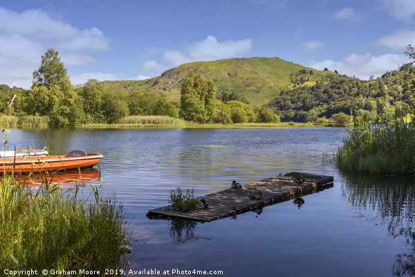 Grasmere landing stage Picture Board by Graham Moore