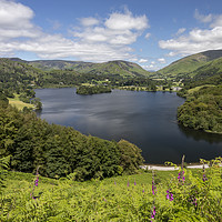 Buy canvas prints of Grasmere from Loughrigg Terrace by Graham Moore