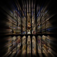 Buy canvas prints of Stained glass window by Graham Moore