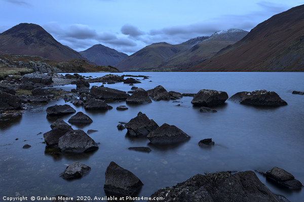 Wastwater at blue hour Picture Board by Graham Moore