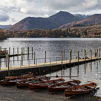 Buy canvas prints of Causey Pike above Derwentwater by Graham Moore