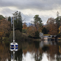 Buy canvas prints of Derwentwater boathouse by Graham Moore