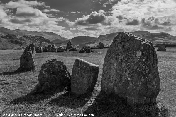 Castlerigg Stone Circle Picture Board by Graham Moore