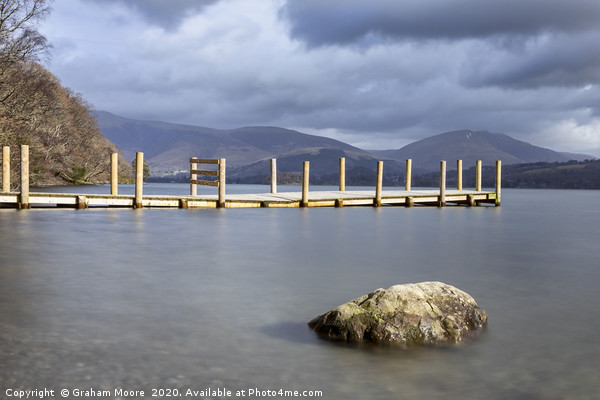 Brandelhow Jetty Picture Board by Graham Moore