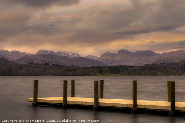 Windermere late evening Picture Board by Graham Moore