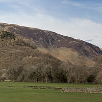 Buy canvas prints of Castle Crag and Borrowdale panorama by Graham Moore