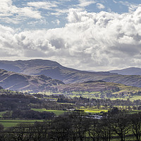 Buy canvas prints of Panorama towards Keswick from Scales by Graham Moore
