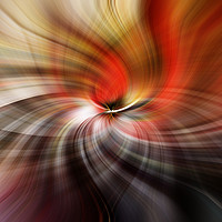 Buy canvas prints of Abstract twirl effect in red and yellow by Graham Moore