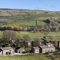 Buy canvas prints of Kilnsey village in Wharfedale North Yorkshire by Graham Moore