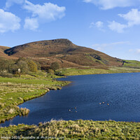 Buy canvas prints of Embsay reservoir and Embsay Crag by Graham Moore
