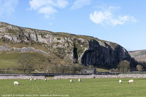 Kilnsey Crag Wharfedale Picture Board by Graham Moore