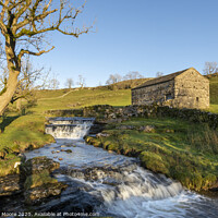 Buy canvas prints of Cray Lower Falls Wharfedale North Yorkshire by Graham Moore