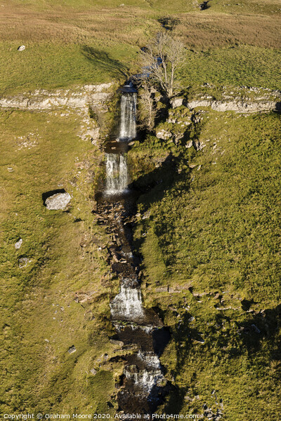 Cray Falls Wharfedale North Yorkshire from above Picture Board by Graham Moore