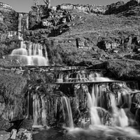 Buy canvas prints of Cray Falls Wharfedale North Yorkshire by Graham Moore