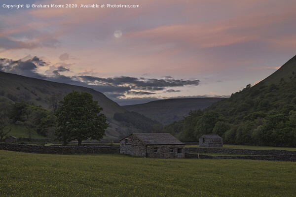 Swaledale at dusk Picture Board by Graham Moore