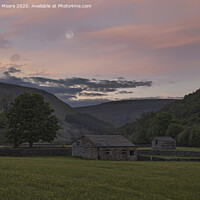 Buy canvas prints of Swaledale at dusk by Graham Moore
