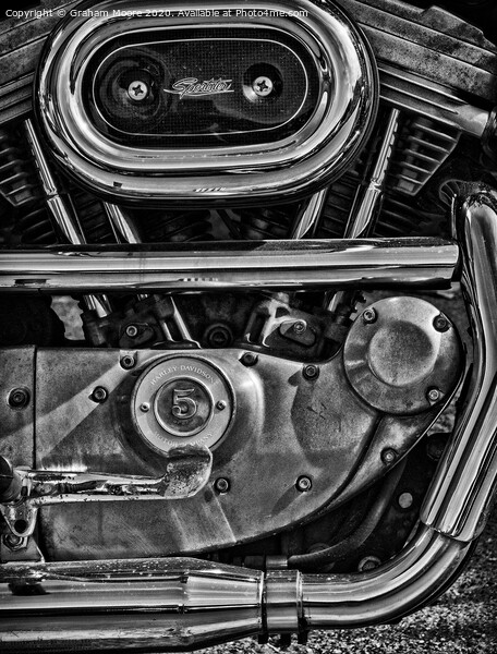 Harley Engine Picture Board by Graham Moore
