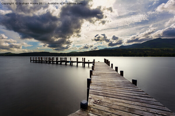 Coniston jetty Picture Board by Graham Moore