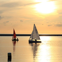 Buy canvas prints of Sailing boats in West Kirby by Paul Farrell Photography
