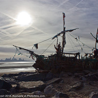 Buy canvas prints of New Brightons Black Pearl pirate ship by Paul Farrell Photography