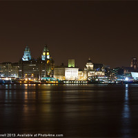Buy canvas prints of Liverpool at night by Paul Farrell Photography