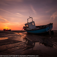 Buy canvas prints of Meols sunburst by Paul Farrell Photography